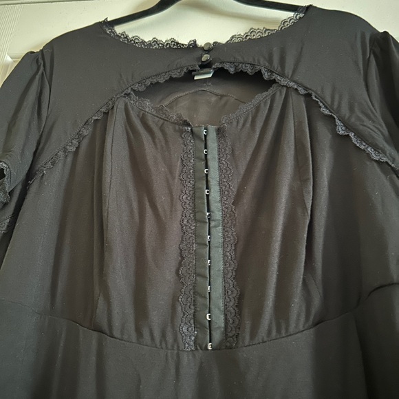 Hot Topic Black Sweetheart Vintage Style Midi Dress - Picture 2 of 4